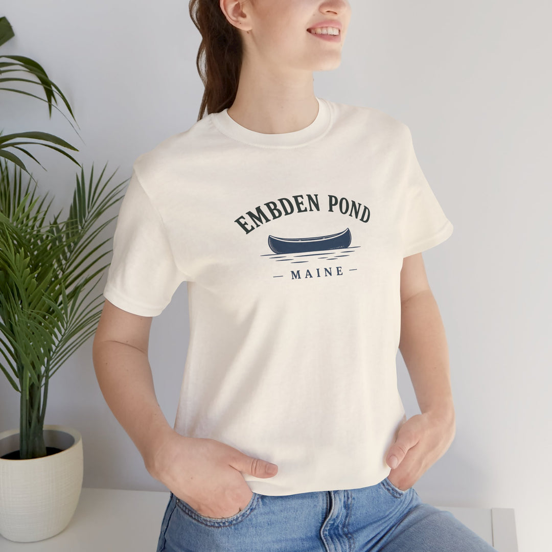 Embden Pond Maine Canoe Tee