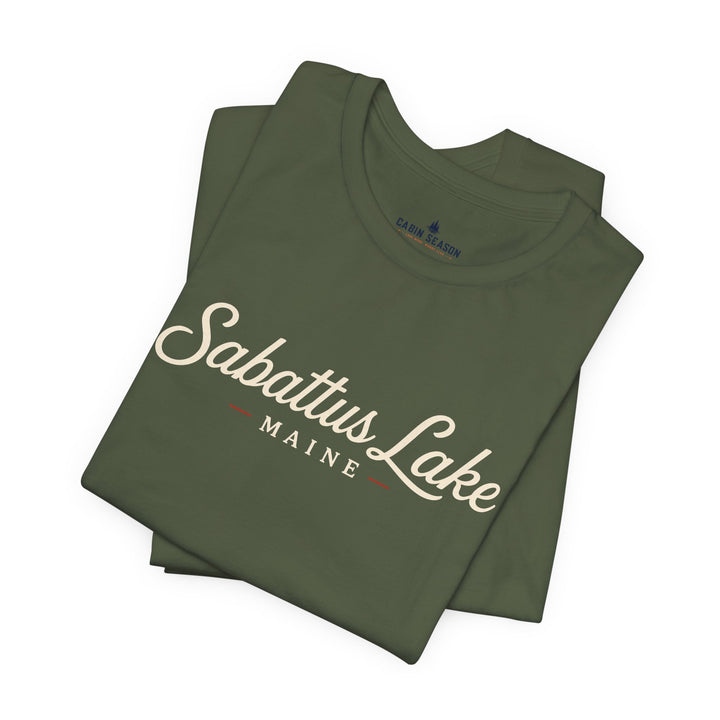 Sabattus Lake Maine Tee — Classic Maine Lake T‑Shirt