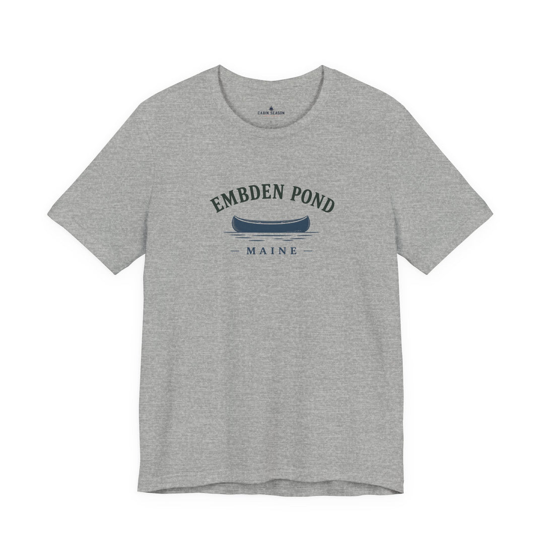Embden Pond Maine Canoe Tee