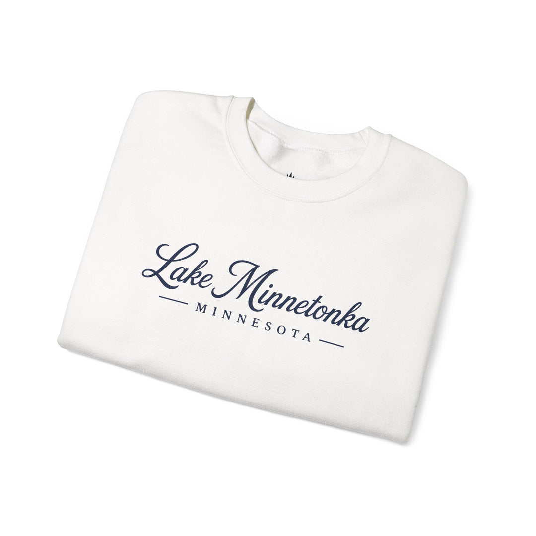Lake Minnetonka Crewneck Sweatshirt — Minnetonka Script Sweatshirt