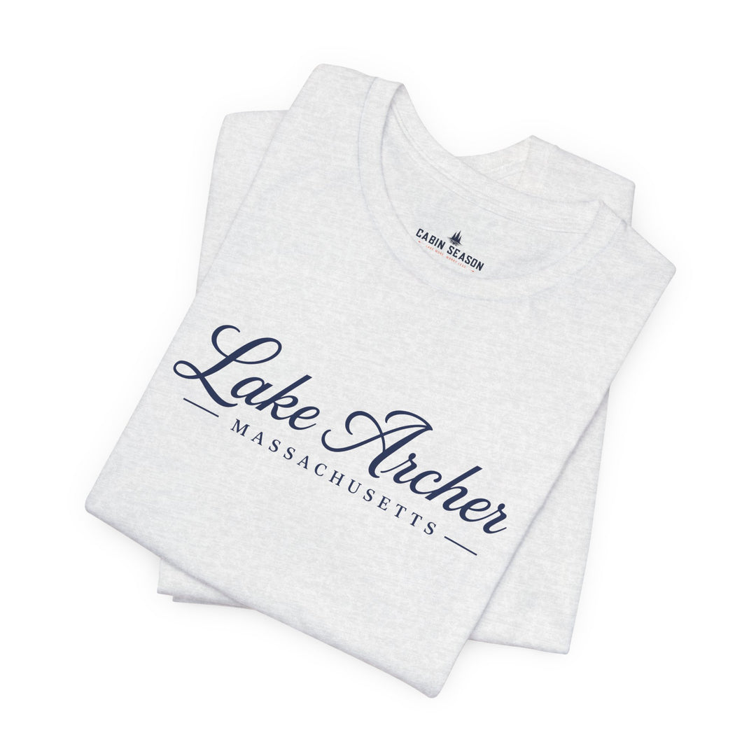 Lake Archer Massachusetts Script T-Shirt
