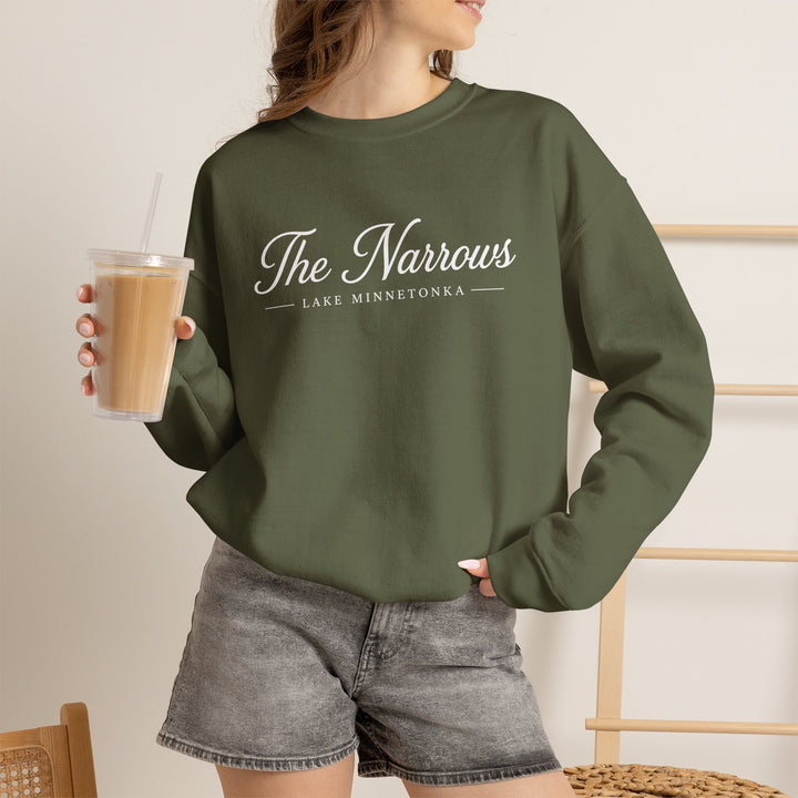 The Narrows Crewneck Sweatshirt - Lake Minnetonka Script Pullover