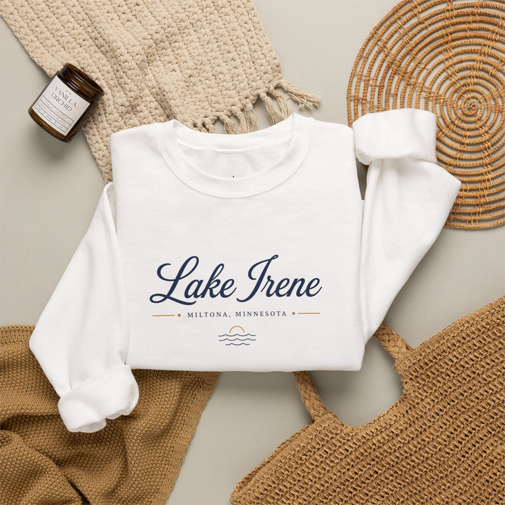 Lake Irene Miltona, Minnesota Crewneck Sweatshirt