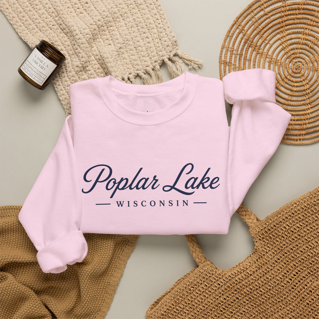 Poplar Lake Wisconsin Crewneck Sweatshirt