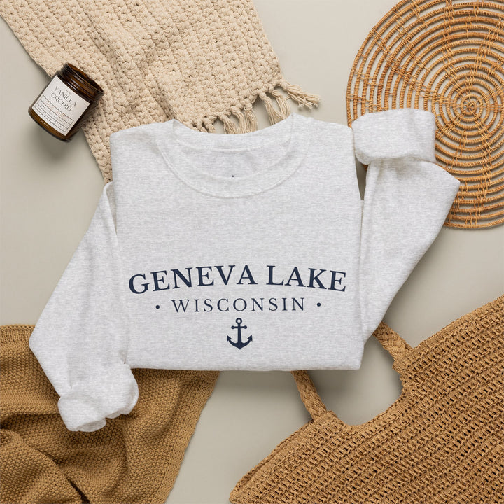 Geneva Lake Wisconsin Crewneck Sweatshirt