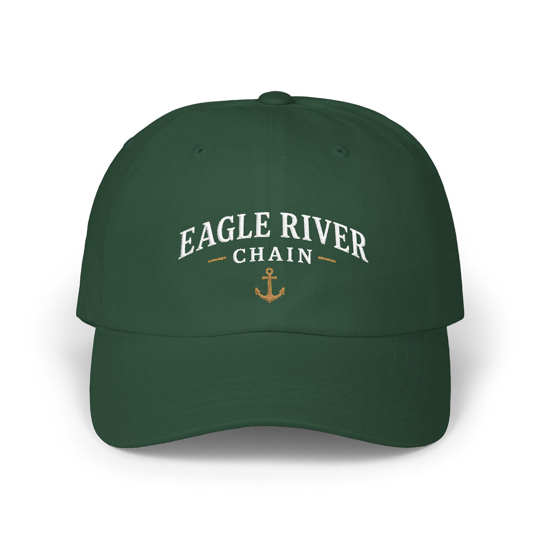 Eagle River Chain Wisconsin Hat - Dark Embroidered Anchor Hat