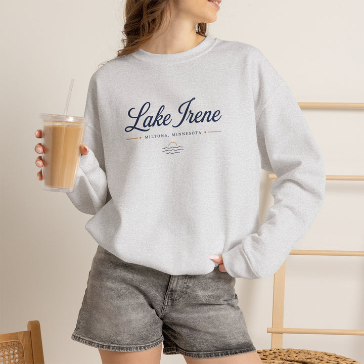 Lake Irene Miltona, Minnesota Crewneck Sweatshirt