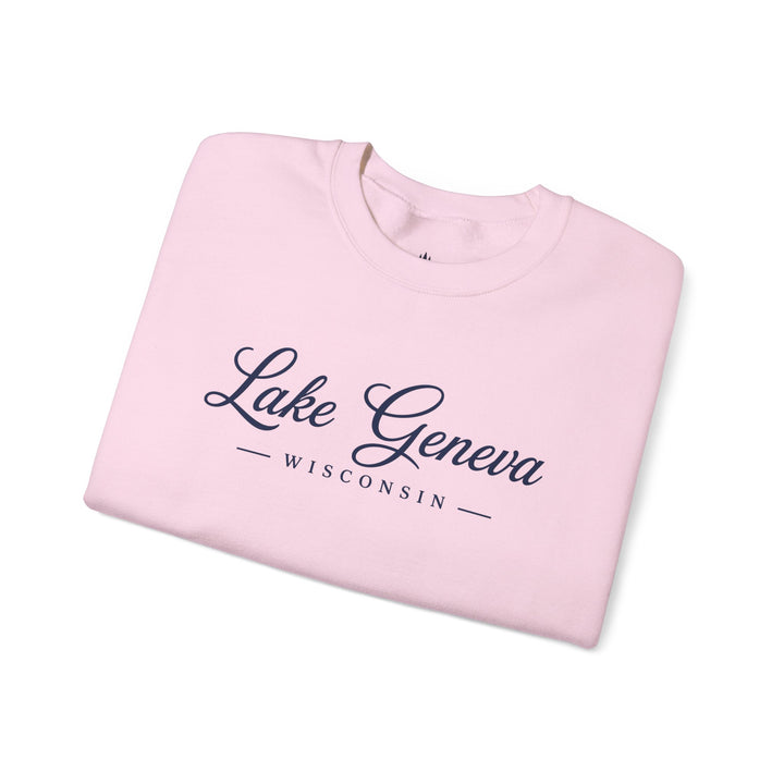 Lake Geneva Wisconsin Sweatshirt | Wisconsin Lake Script Shirt
