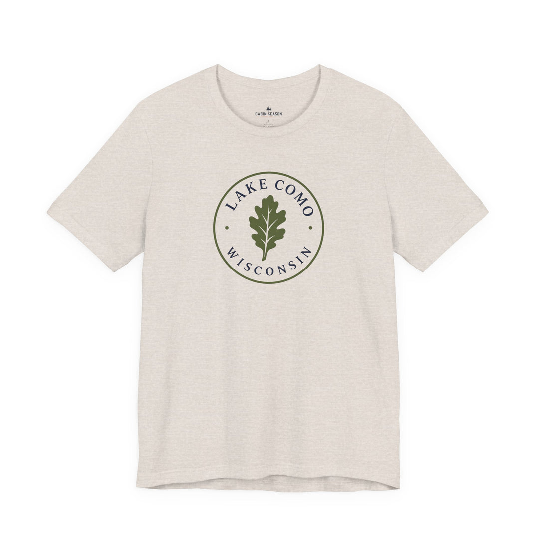 Lake Como Wisconsin Oak Leaf Tee