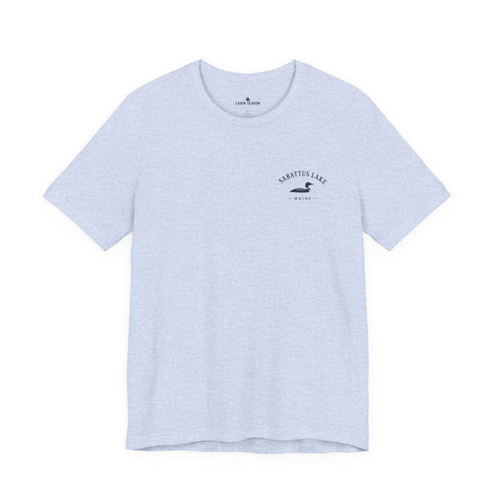 Sabattus Lake Sunset Boat Tee