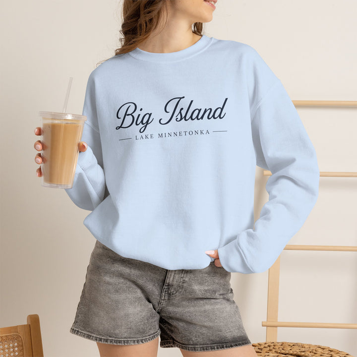 Big Island Crewneck Sweatshirt - Lake Minnetonka Script Pullover