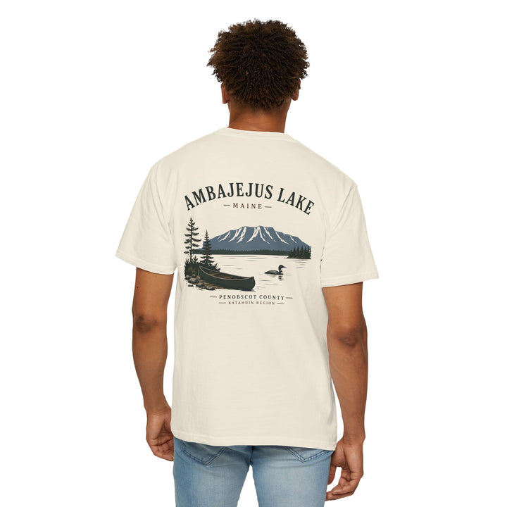 Ambajejus Lake Scenic T-Shirt — Maine Lake Cabin Tee