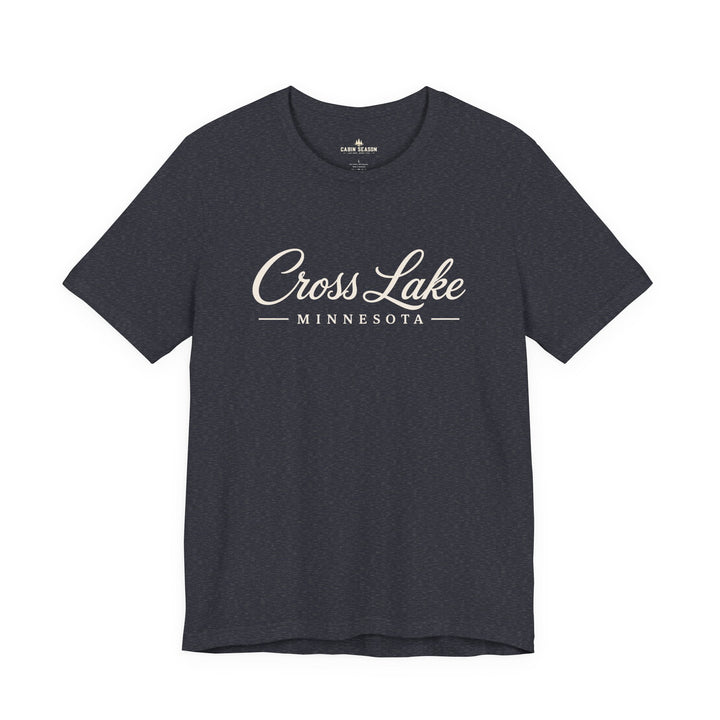 Cross Lake Minnesota Tee — Cross Lake Script T-Shirt