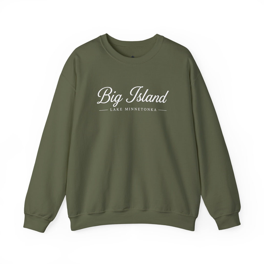 Big Island Crewneck Sweatshirt - Lake Minnetonka Script Pullover
