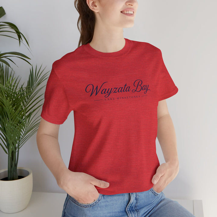 Wayzata Bay Script Tee - Minnesota Lake Script T-Shirt