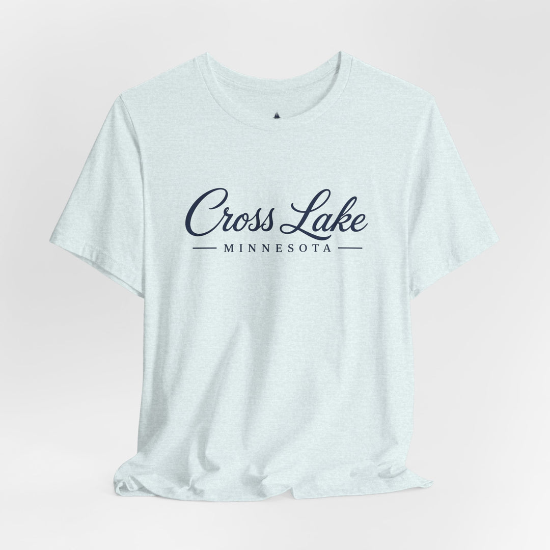 Cross Lake Minnesota Tee — Cross Lake Script T-Shirt