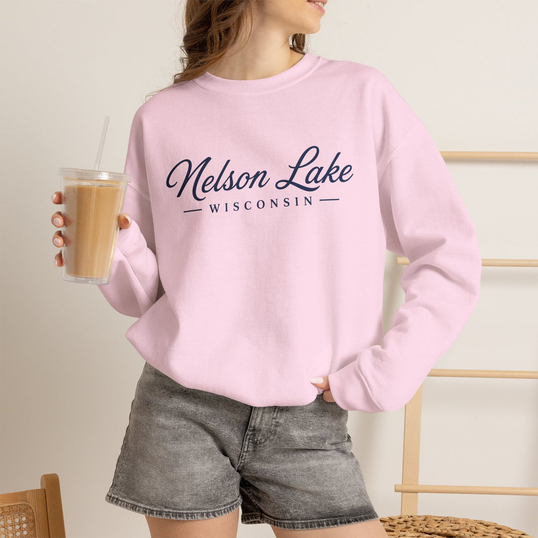 Nelson Lake Wisconsin Crewneck Sweatshirt
