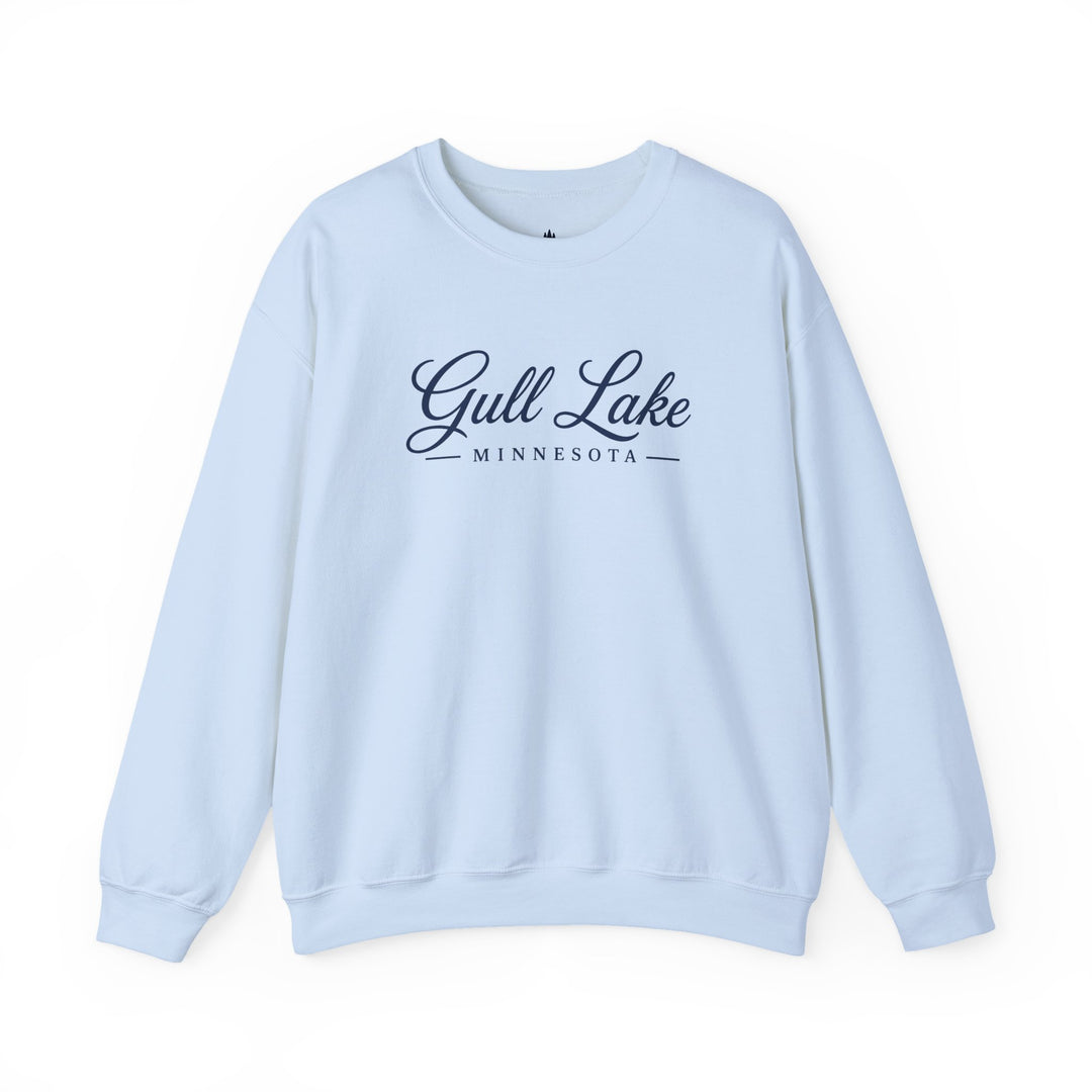 Gull Lake Minnesota Crewneck Sweatshirt - Gull Lake Script Sweatshirt