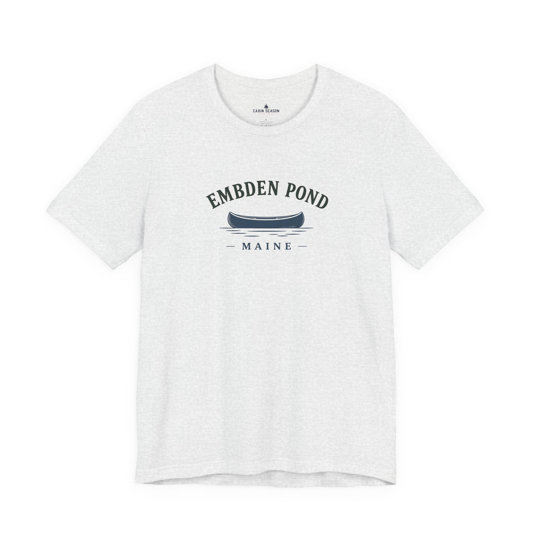 Embden Pond Maine Canoe Tee