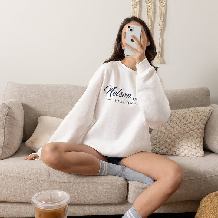 Nelson Lake Wisconsin Crewneck Sweatshirt