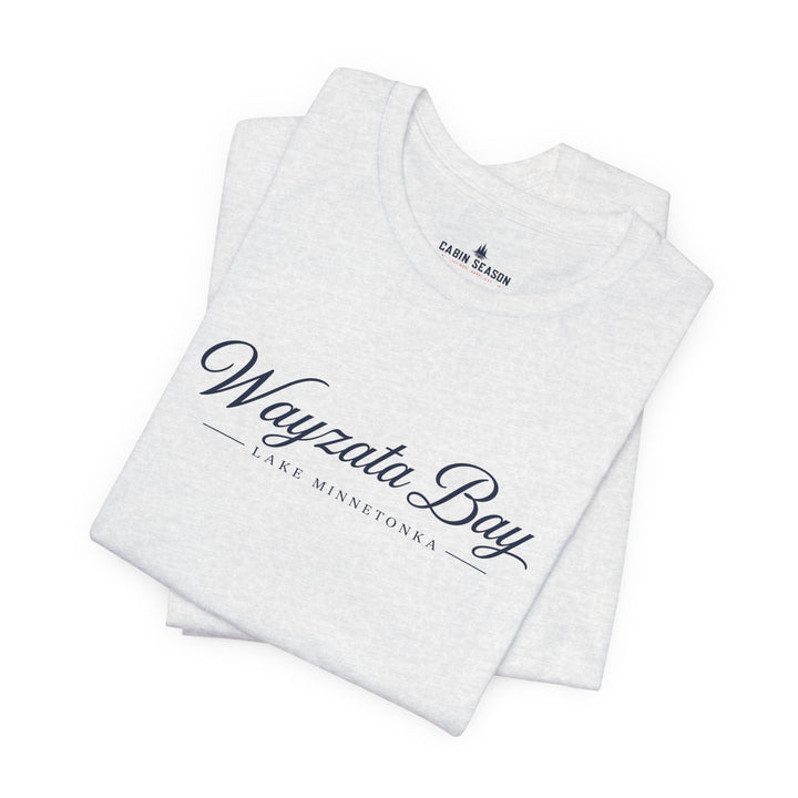 Wayzata Bay Script Tee - Minnesota Lake Script T-Shirt