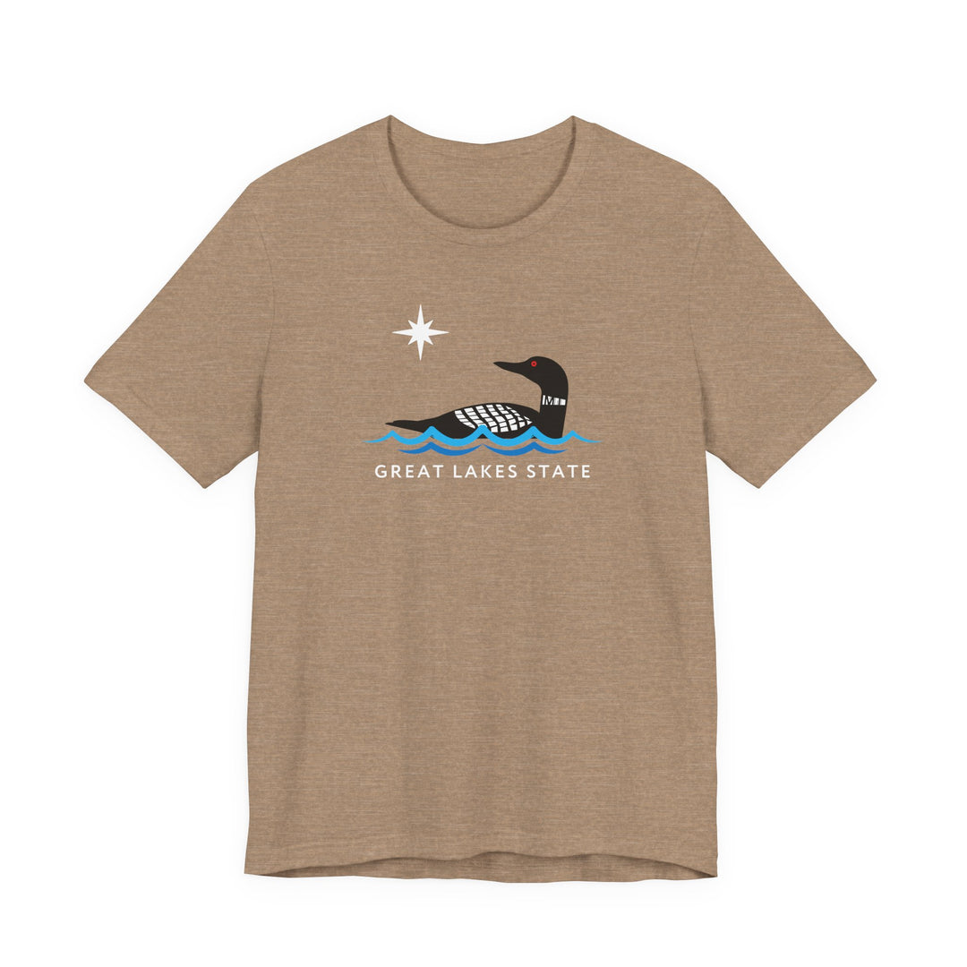 Michigan Great Lakes State Loon Tee