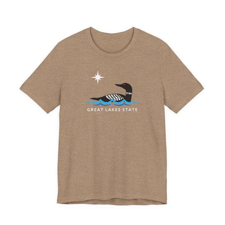Michigan Great Lakes State Loon Tee
