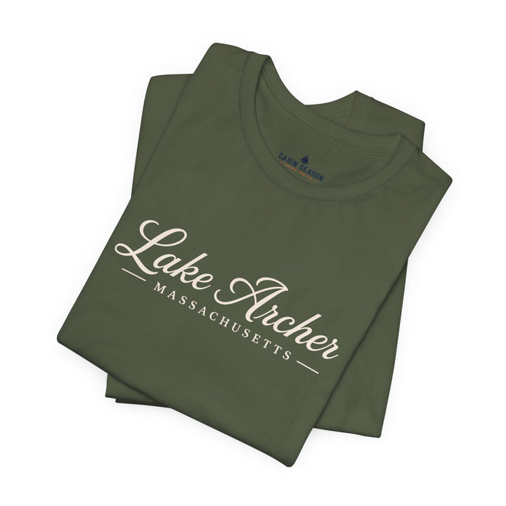 Lake Archer Massachusetts Script T-Shirt