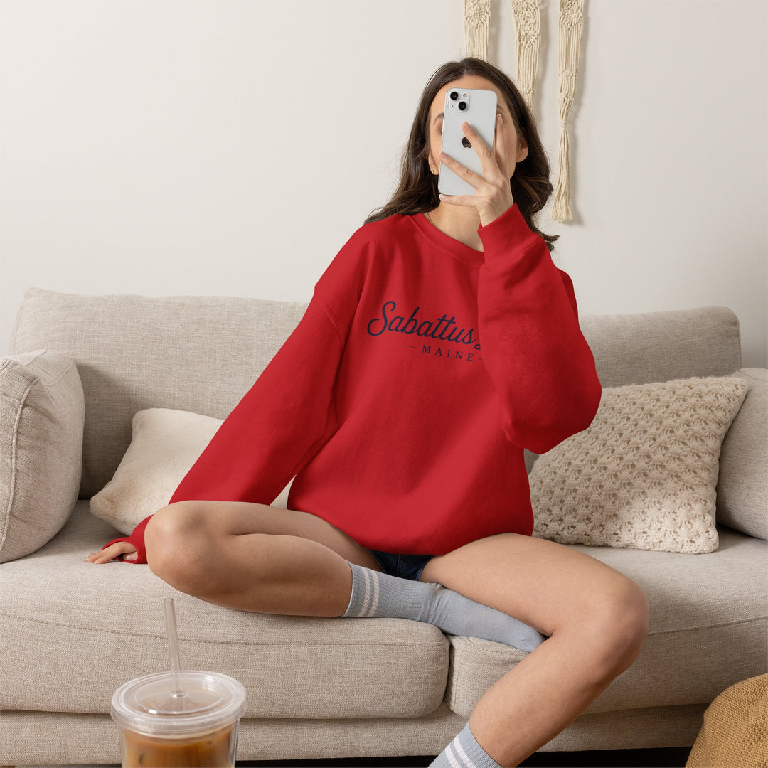 Sabattus Lake Maine Crewneck Sweatshirt
