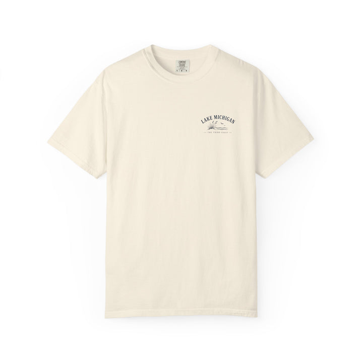 Lake Michigan Beach T-Shirt — Vintage Coastal Scenic Tee