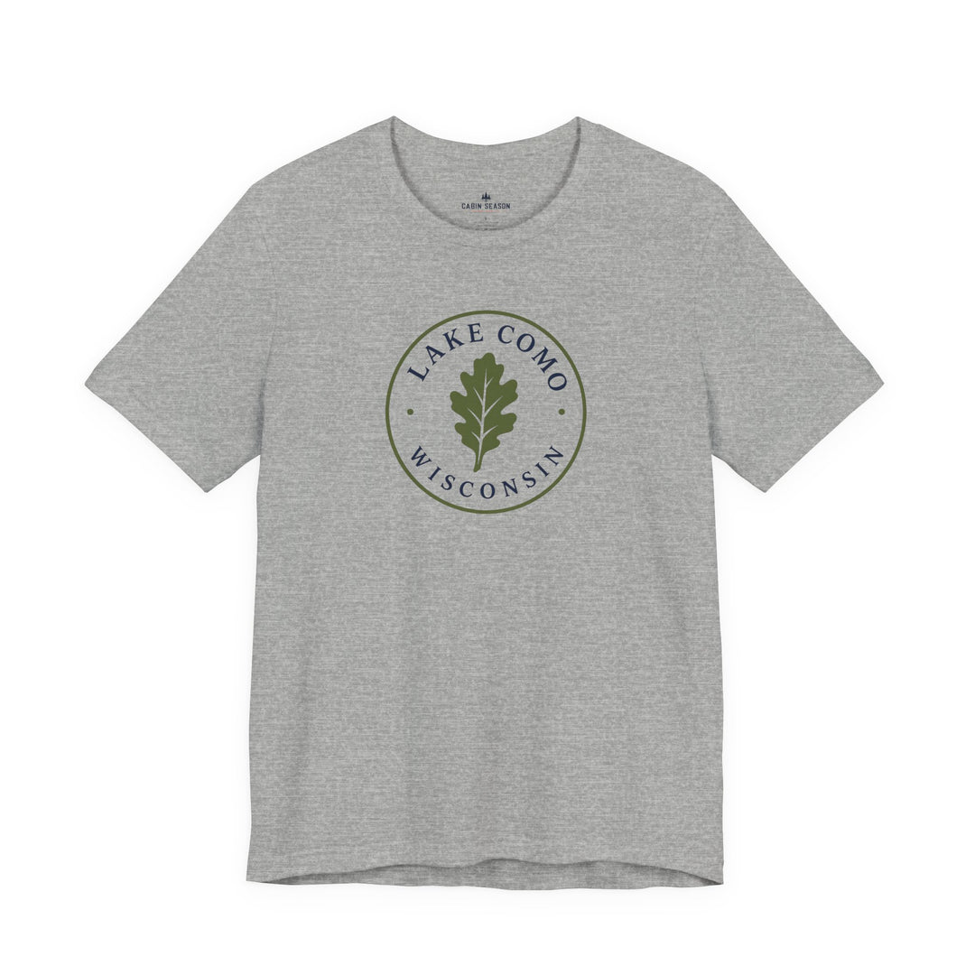 Lake Como Wisconsin Oak Leaf Tee