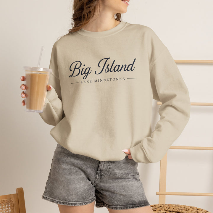 Big Island Crewneck Sweatshirt - Lake Minnetonka Script Pullover