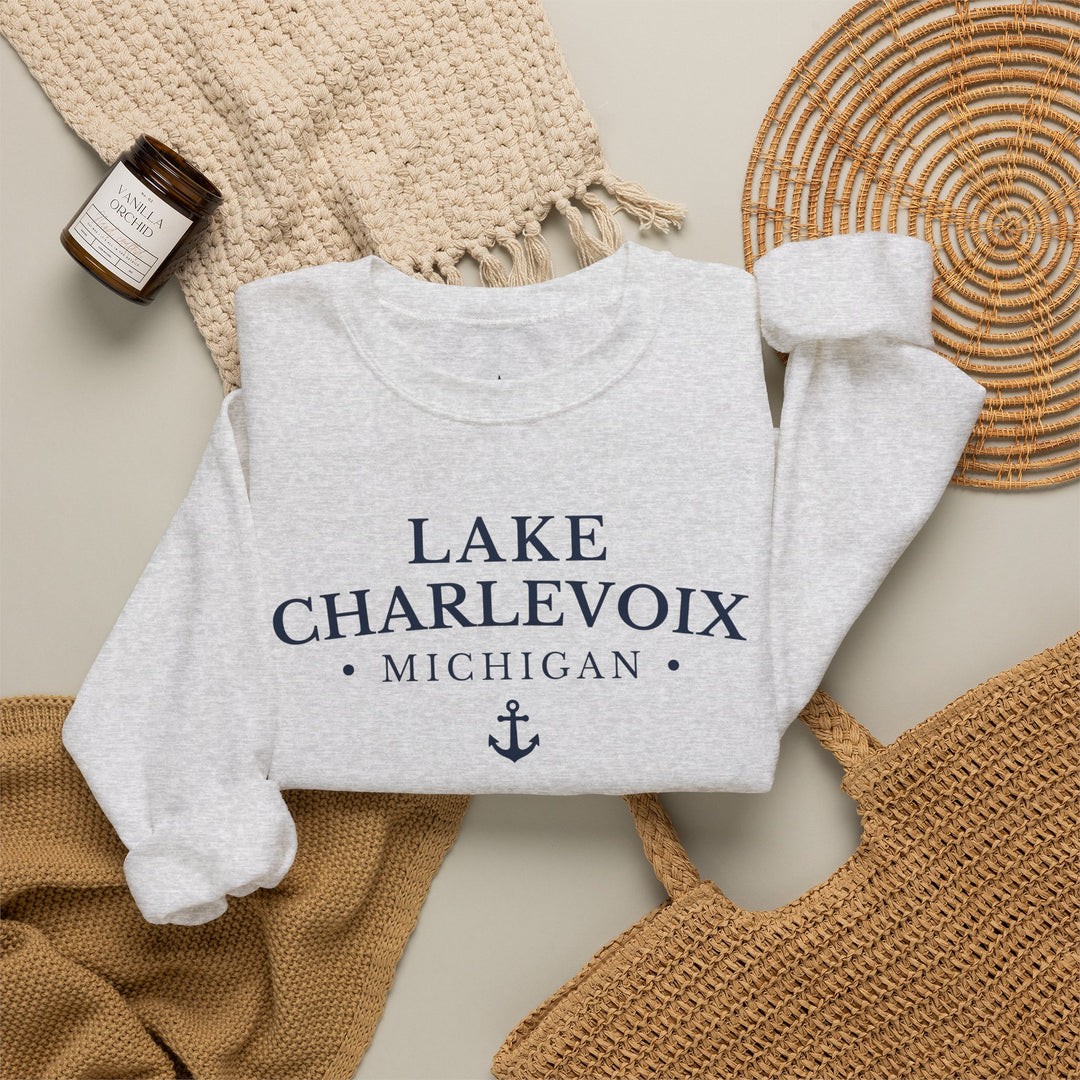 Lake Charlevoix Michigan Crewneck Sweatshirt
