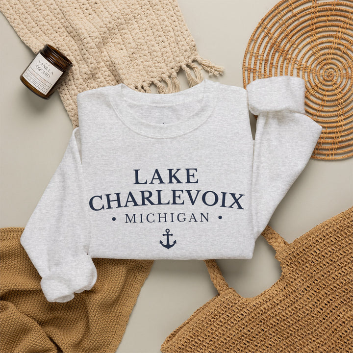 Lake Charlevoix Michigan Crewneck Sweatshirt