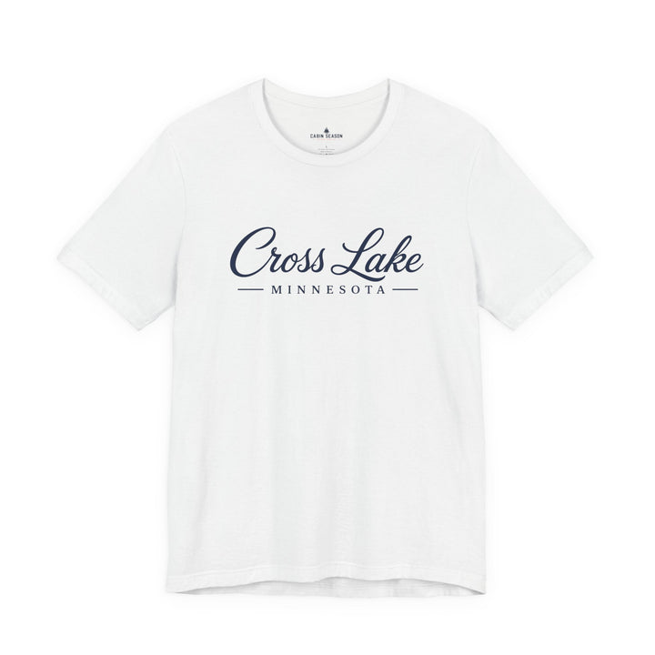 Cross Lake Minnesota Tee — Cross Lake Script T-Shirt