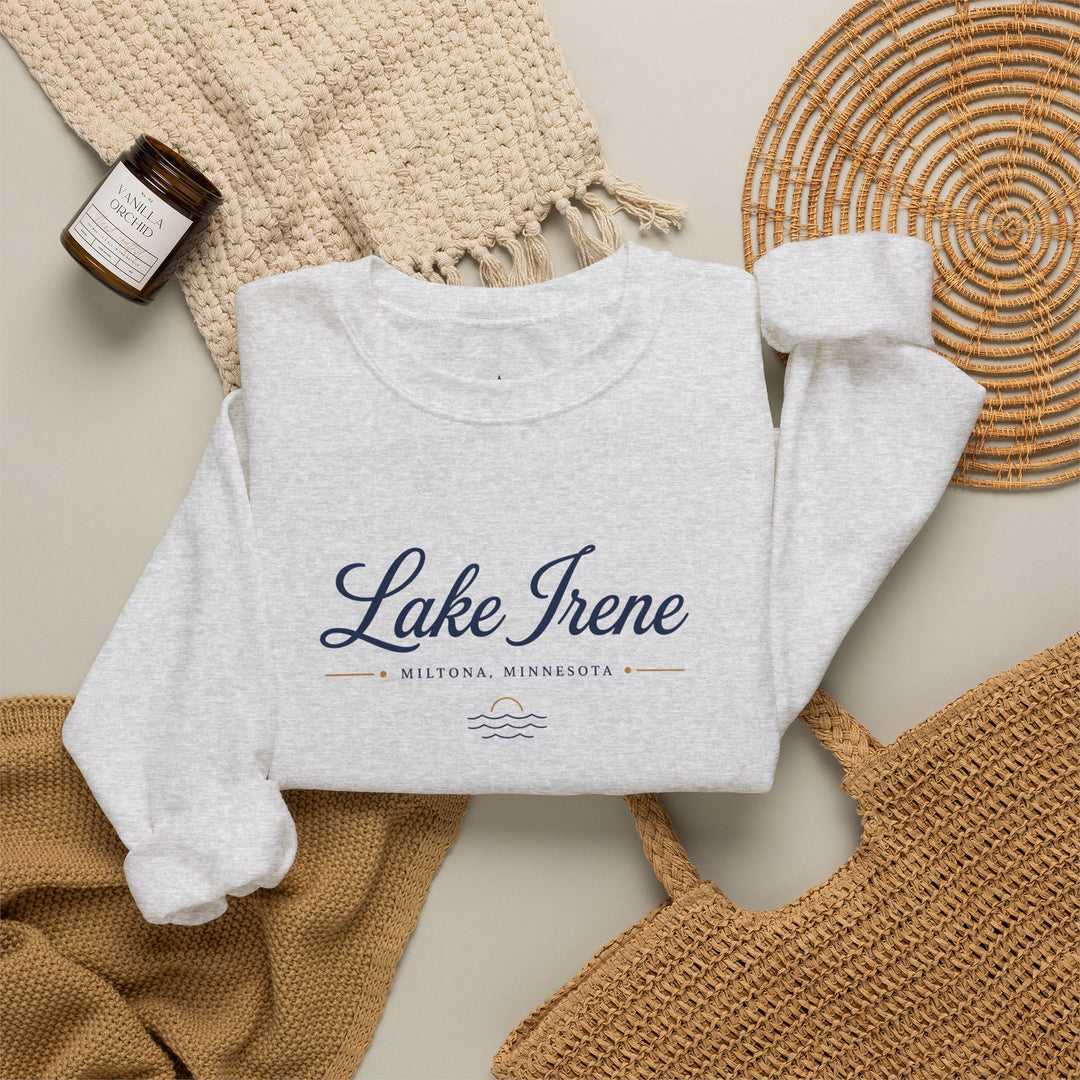 Lake Irene Miltona, Minnesota Crewneck Sweatshirt