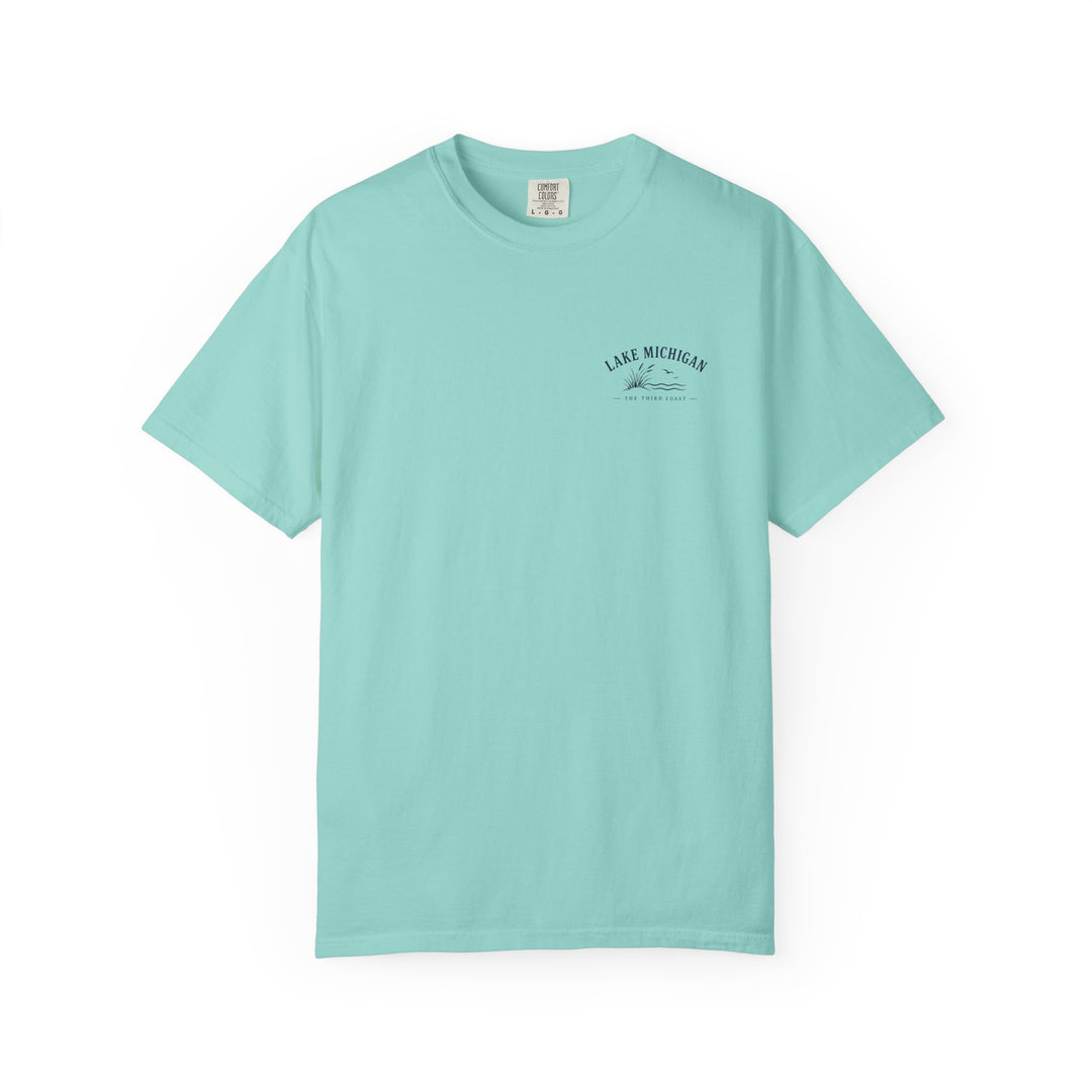 Lake Michigan Beach T-Shirt — Vintage Coastal Scenic Tee