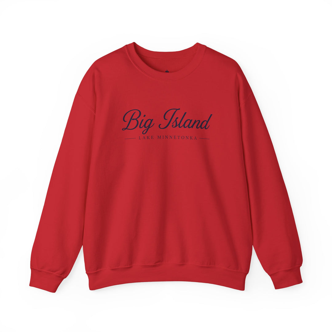 Big Island Crewneck Sweatshirt - Lake Minnetonka Script Pullover