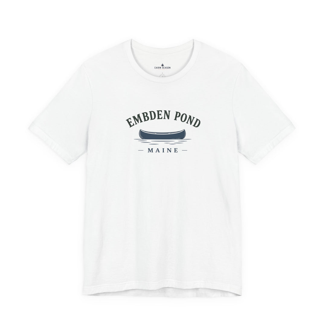 Embden Pond Maine Canoe Tee