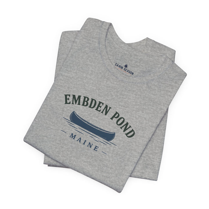 Embden Pond Maine Canoe Tee