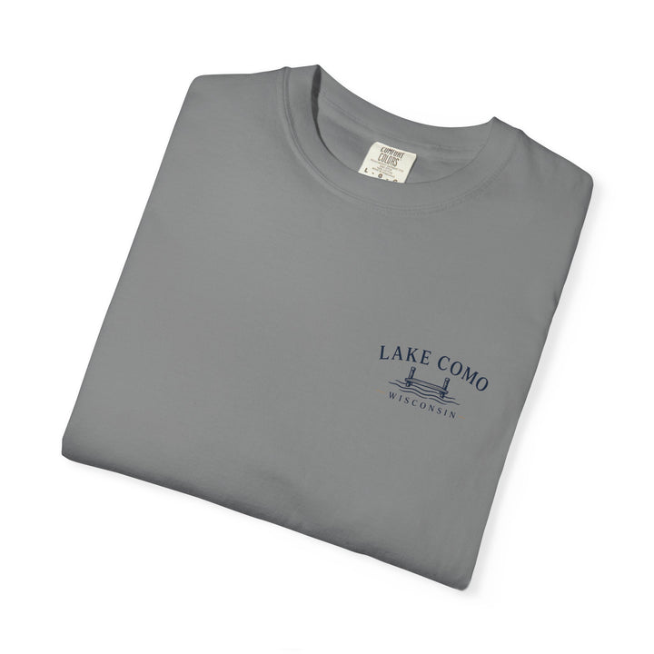 Lake Como Wisconsin T-Shirt — Vintage Dock &amp; Boat Graphic Tee