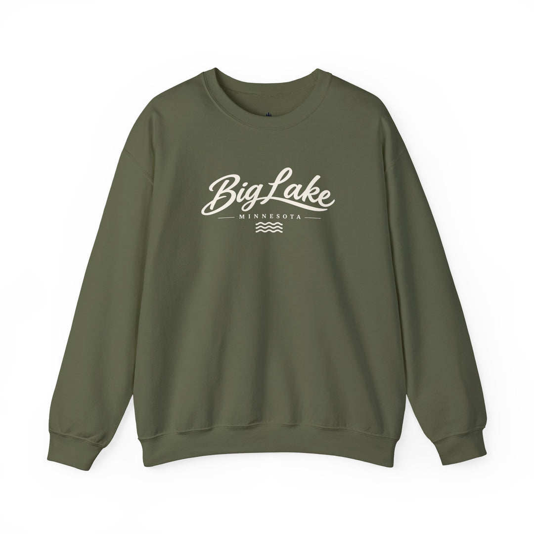 Big Lake Minnesota Crewneck Sweatshirt - Vintage Lake Script Shirt