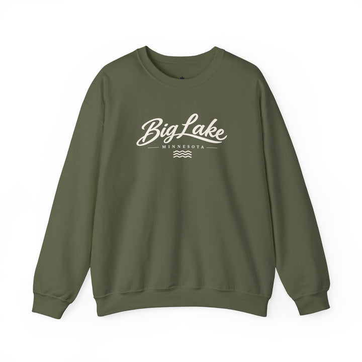 Big Lake Minnesota Crewneck Sweatshirt - Vintage Lake Script Shirt