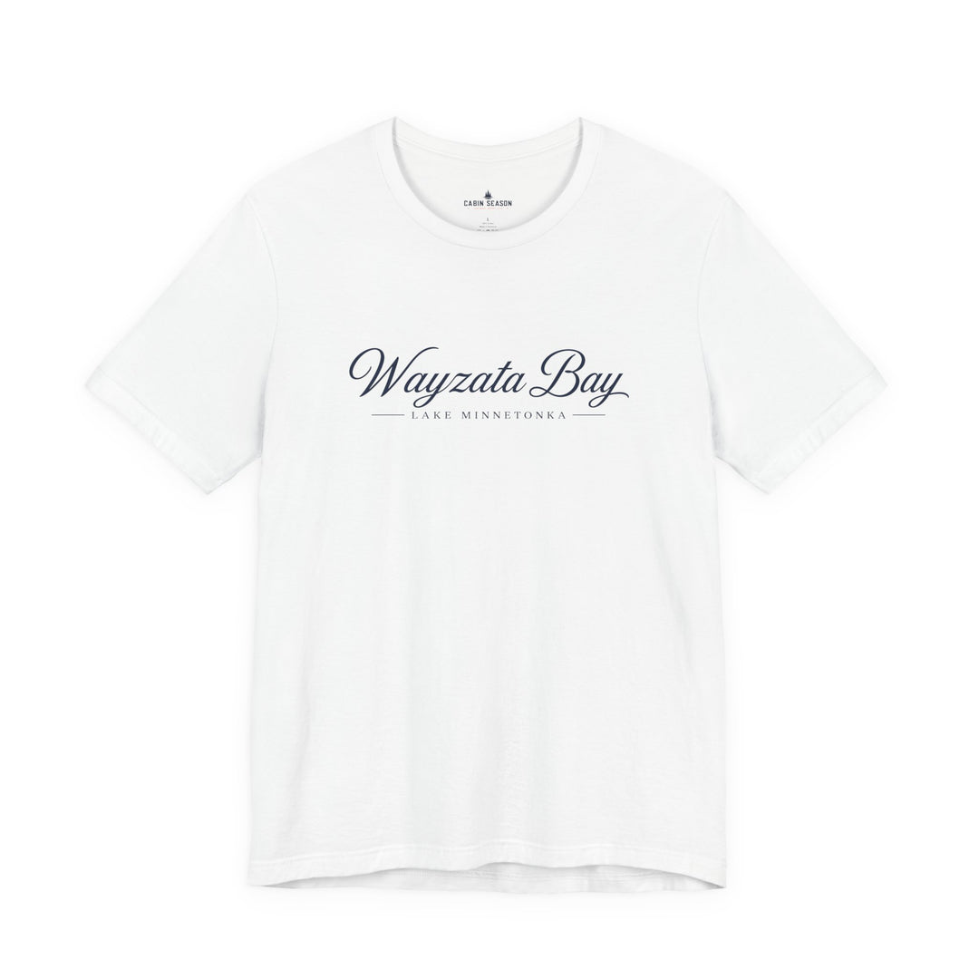Wayzata Bay Script Tee - Minnesota Lake Script T-Shirt