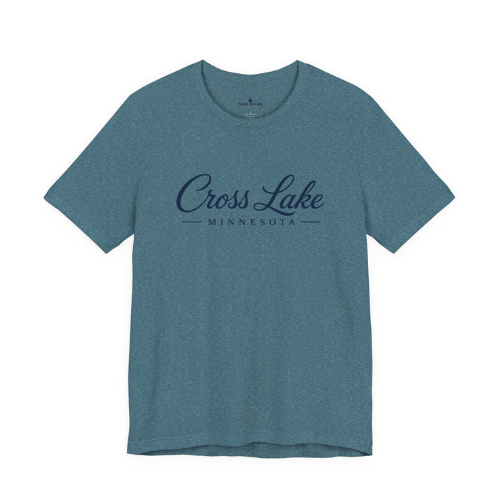 Cross Lake Minnesota Tee — Cross Lake Script T-Shirt