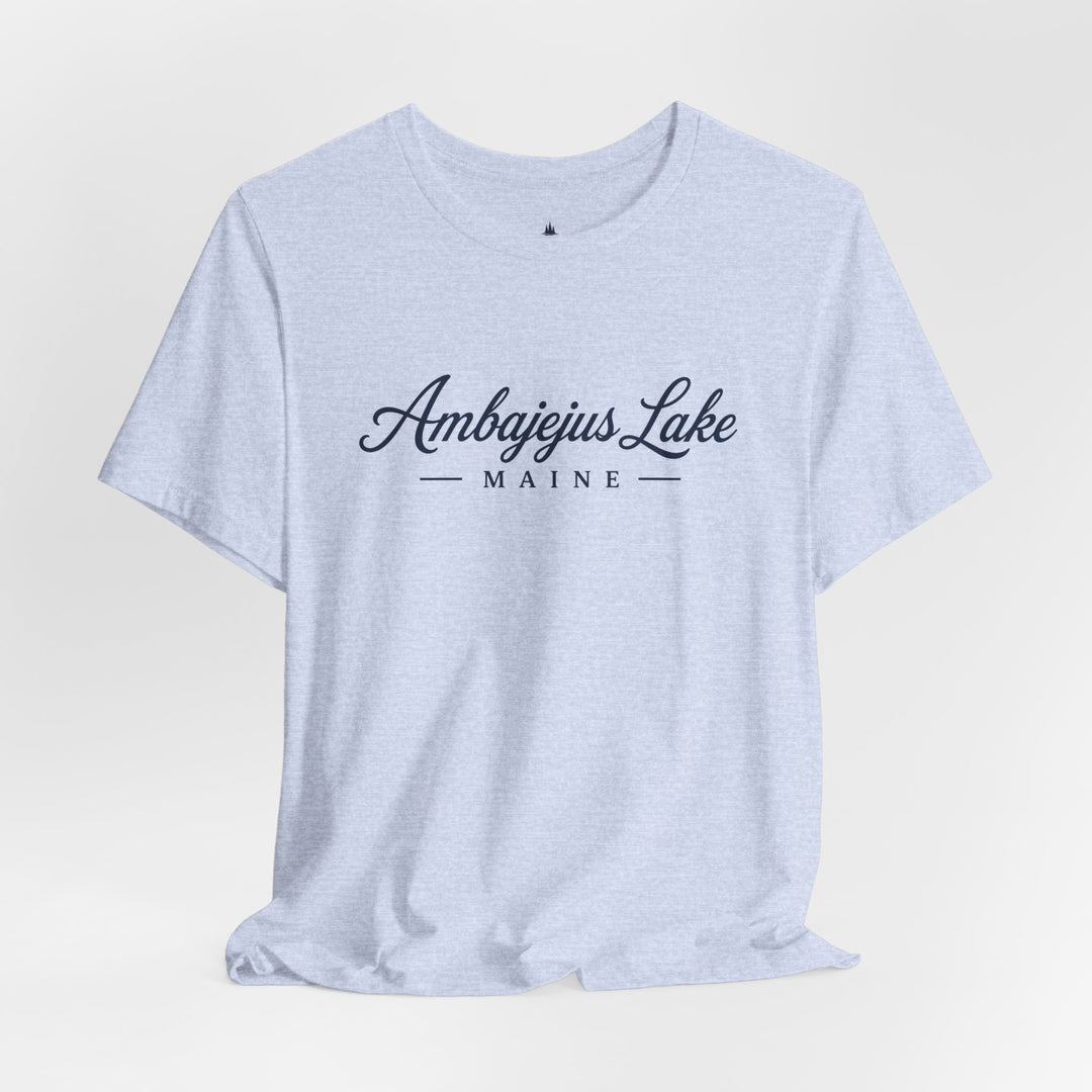 Ambajejus Lake Shirt - Maine Script Tee