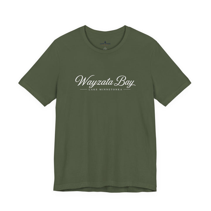 Wayzata Bay Script Tee - Minnesota Lake Script T-Shirt