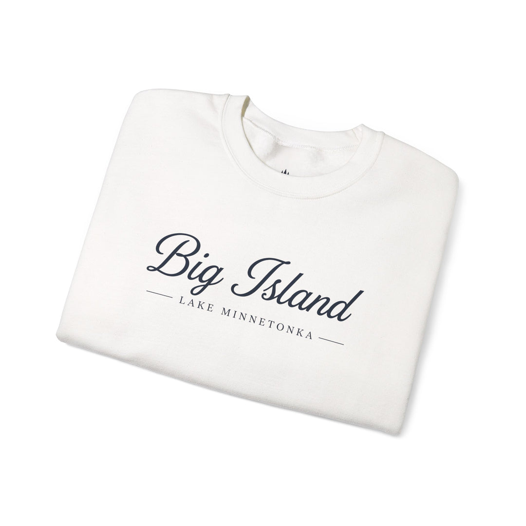 Big Island Crewneck Sweatshirt - Lake Minnetonka Script Pullover