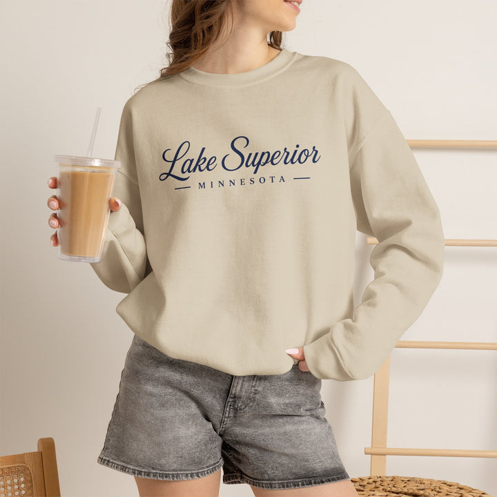 Lake Superior Minnesota Crewneck Sweatshirt