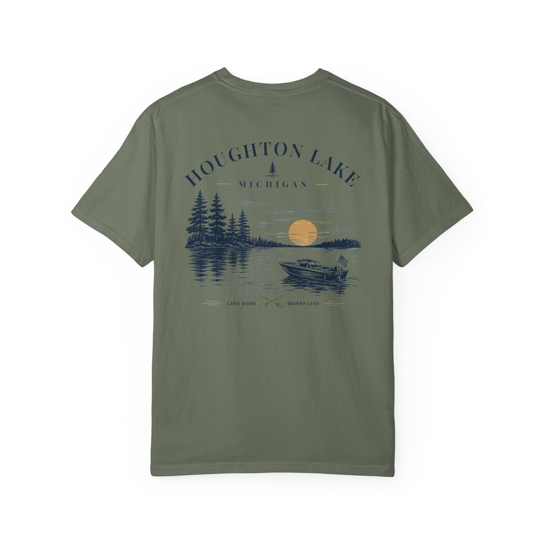 Houghton Lake Michigan Vintage Tee